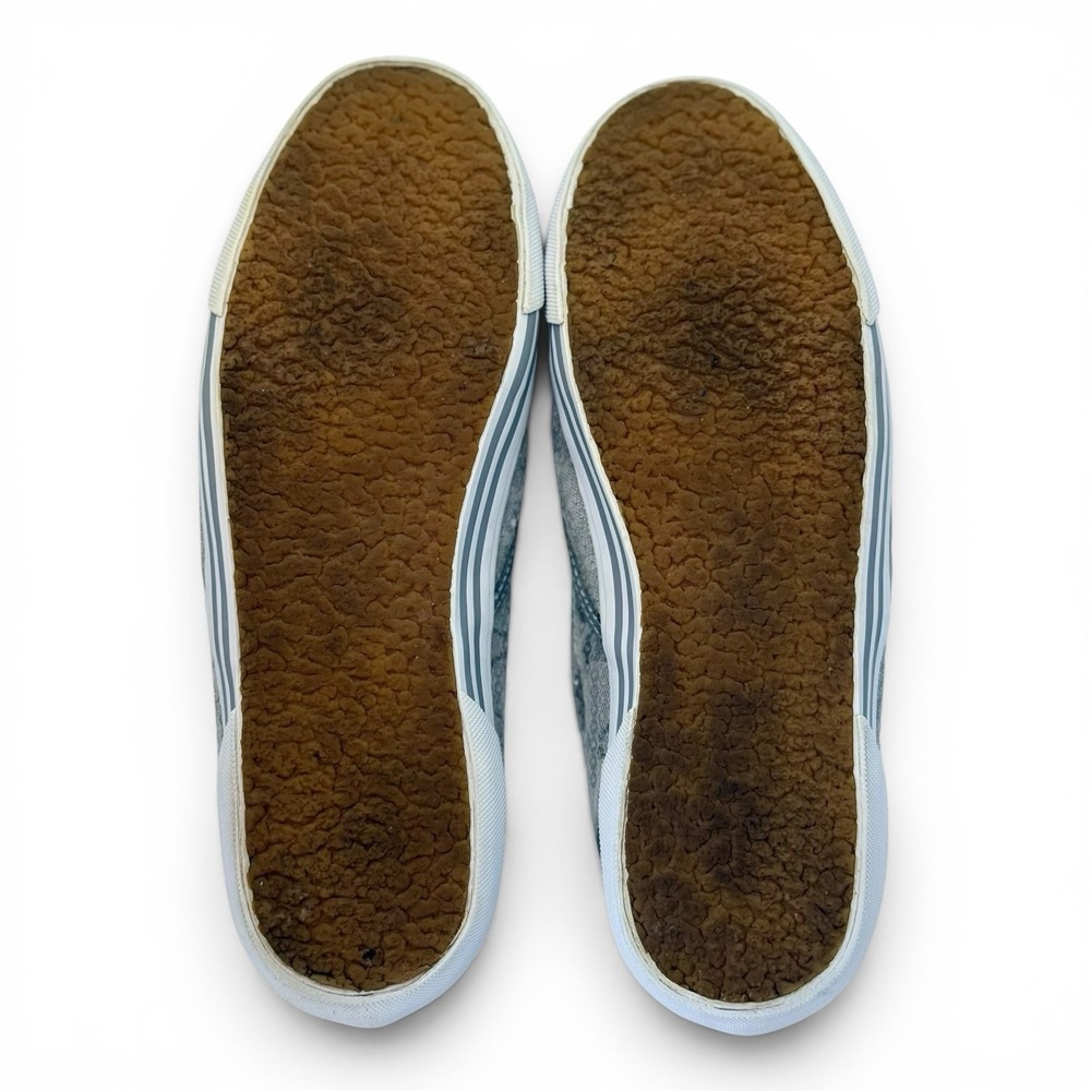 VTG Coach Kivy Sequin Slip On Sneakers Women 10B Gray Signature Casual Designer - Picture 10 of 11